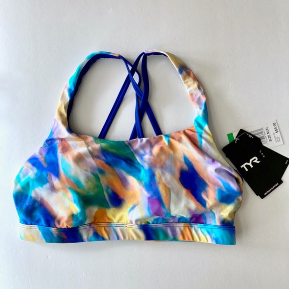 NWT TYR JoJo Top Bikini Sports Bra Size M 8 28" to 34" Band Medium Support NIP - Picture 6 of 16